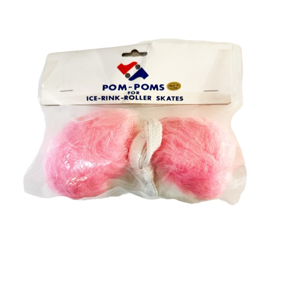 NWT Vintage Roller or Ice Skate pompom in original packaging